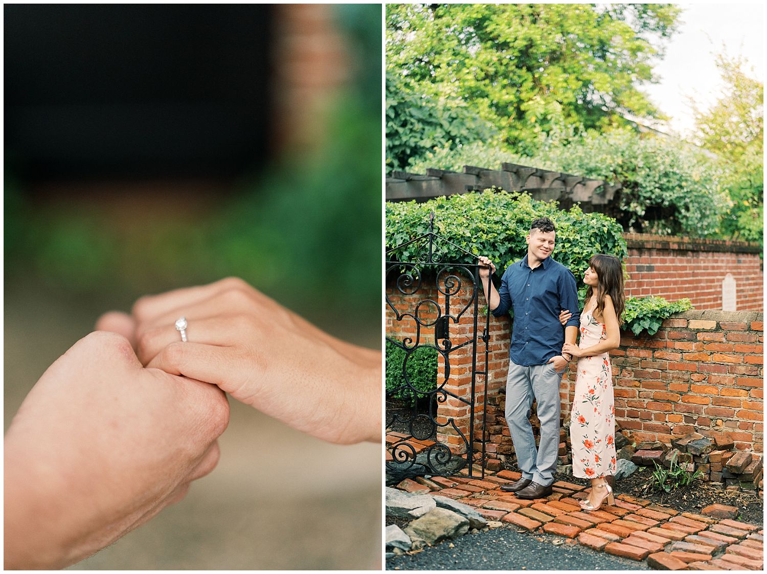 Old Town Alexandria engagement session photography