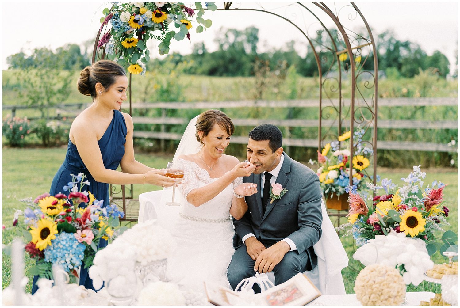 Persian wedding ceremony at Rocklands Farm