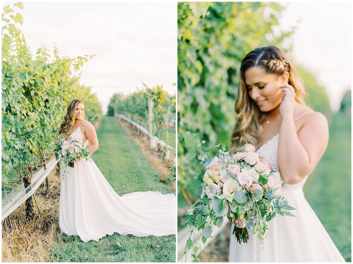 Wedding photography in vineyards at 8 Chains North Winery