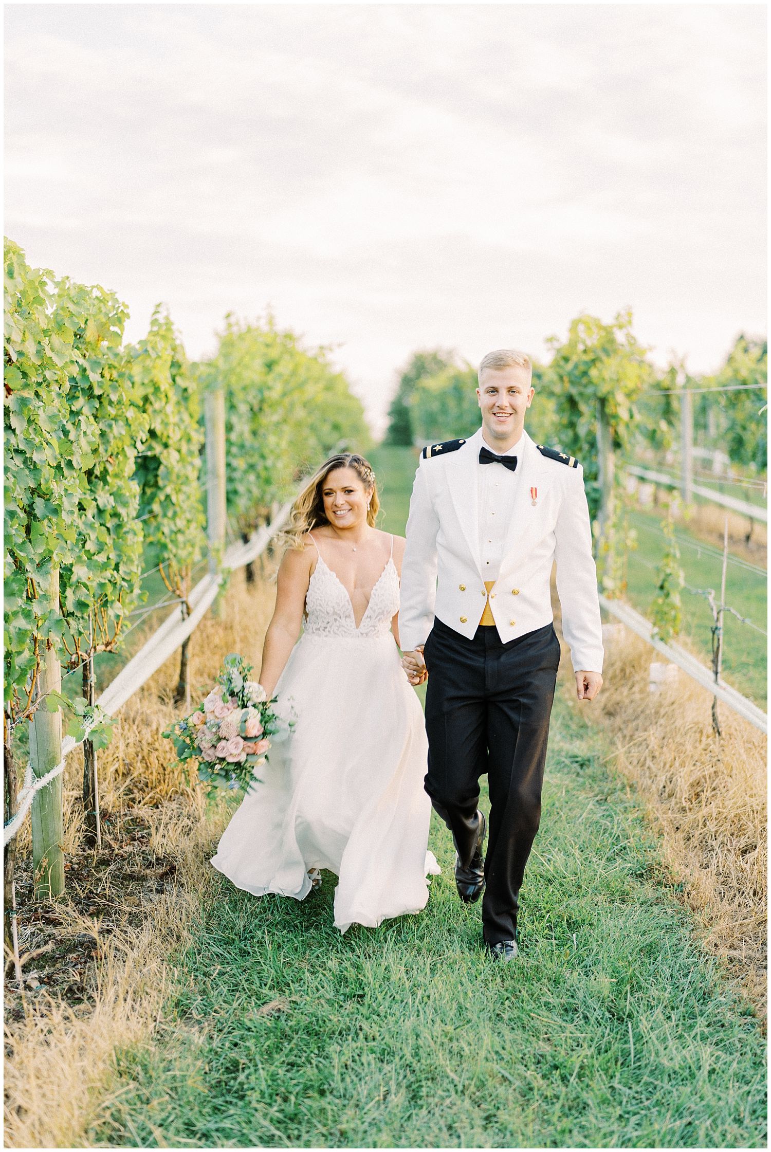 Wedding photography in vineyards at 8 Chains North Winery
