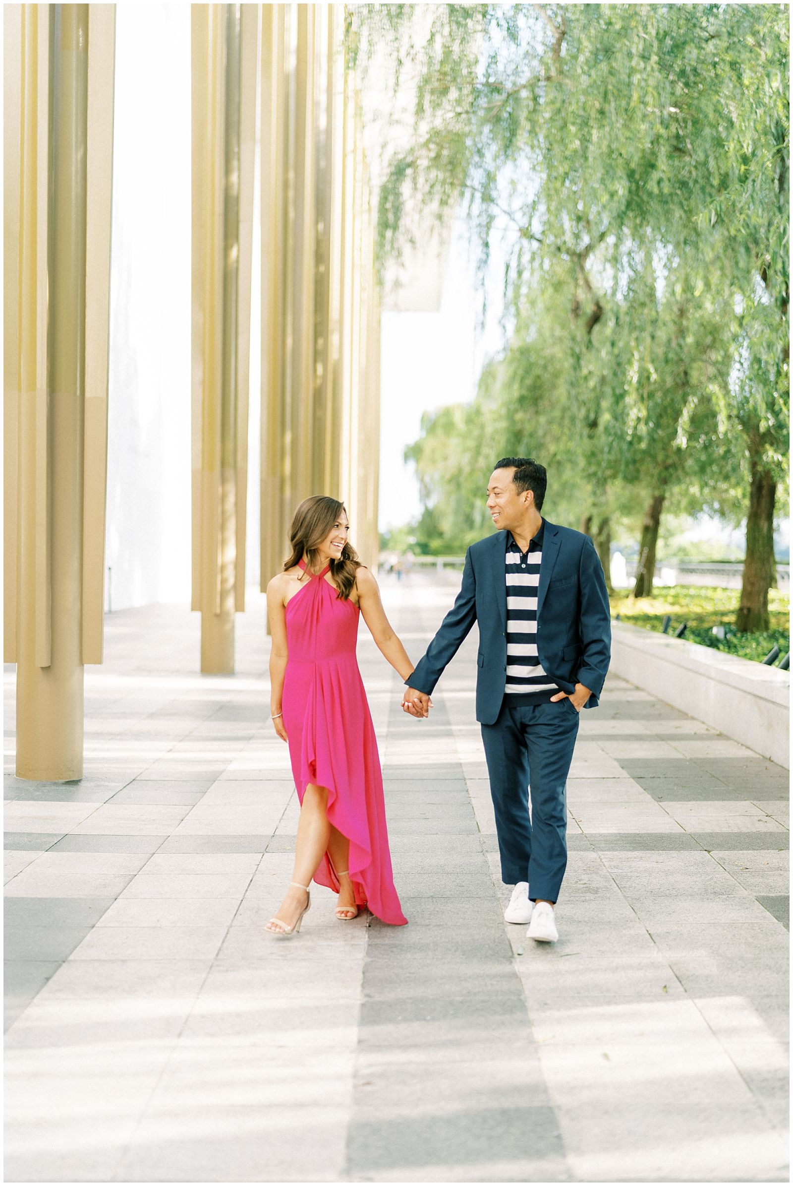 Kennedy Center DC engagement photography session