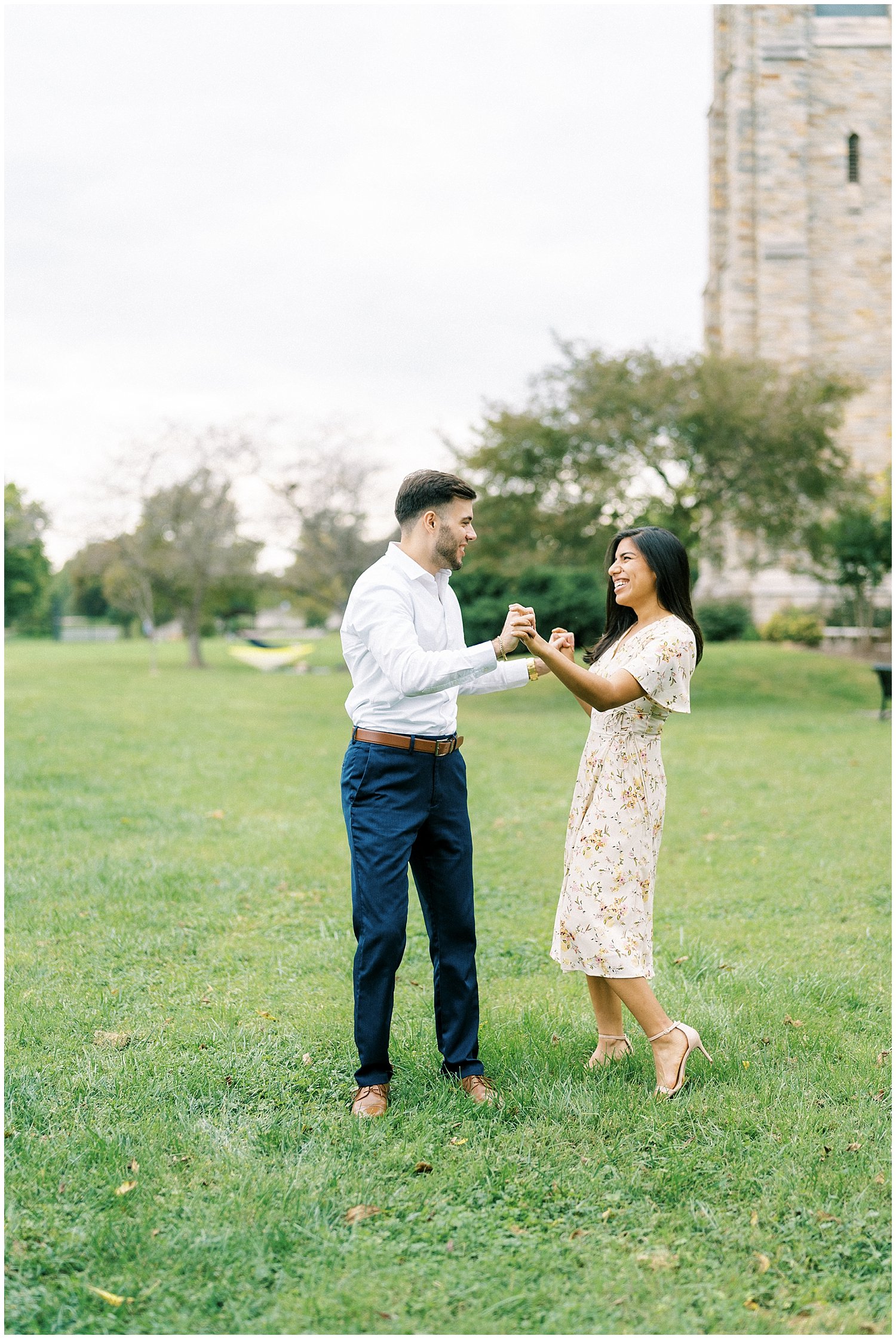 Downtown Frederick MD engagement session