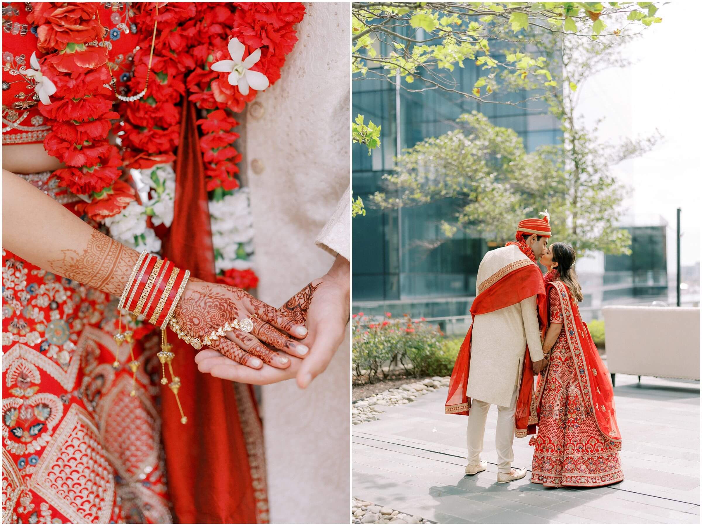 Hindu fusion wedding in Baltimore, MD. Photographed by luxury wedding photographer Winnie Dora Photography