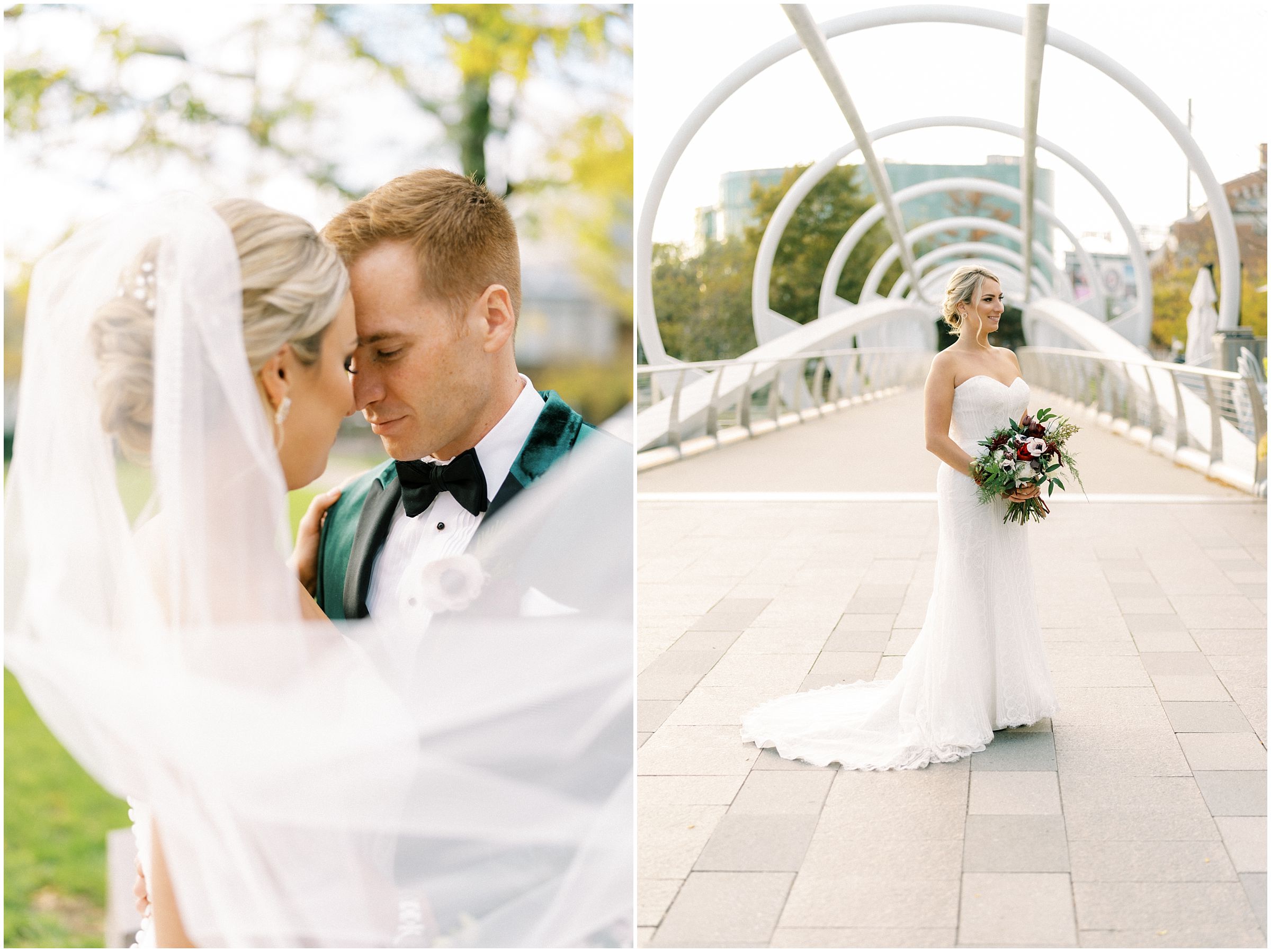 Wedding portraits at District Winery in Washington DC