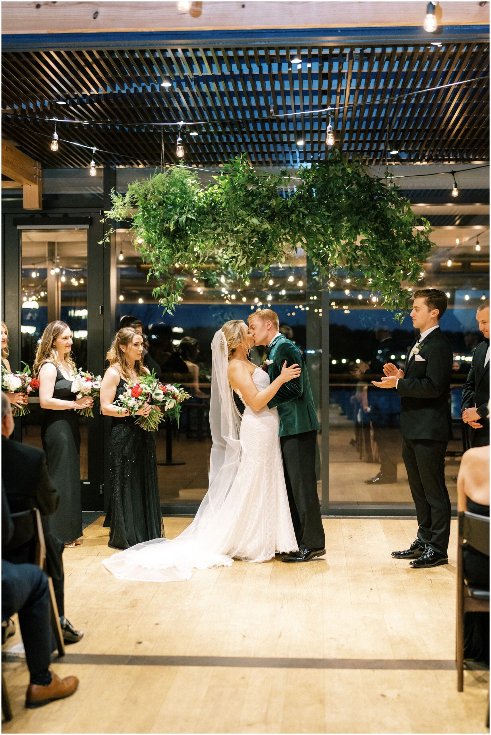 Winter wedding at District Winery in Washington DC