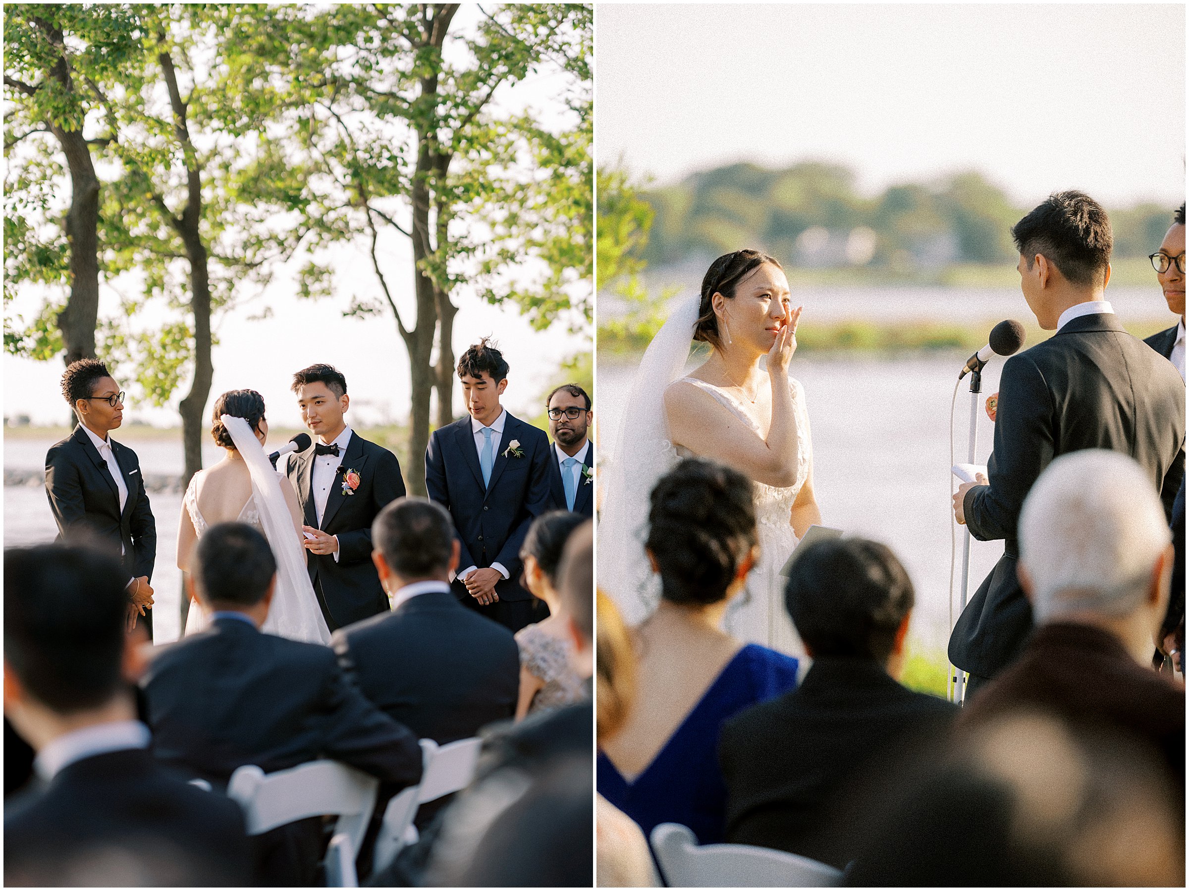 Wedding ceremony at Chesapeake Bay Beach Club