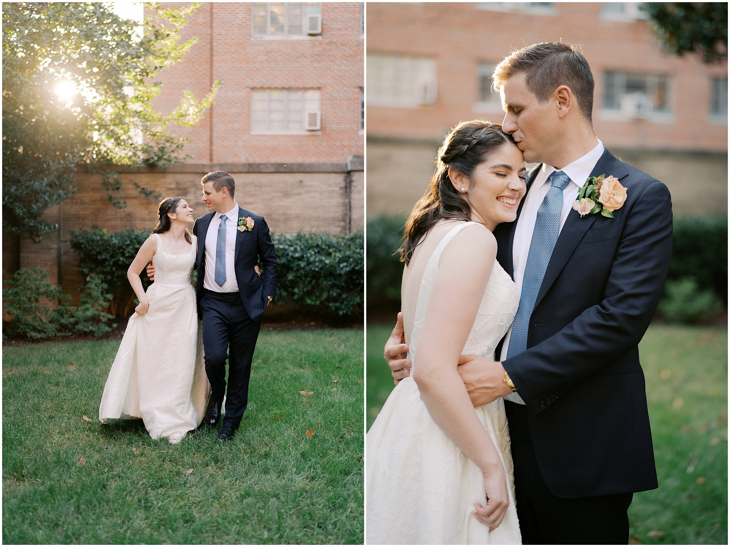 Golden hour portraits at Larz Anderson House wedding in Washington DC