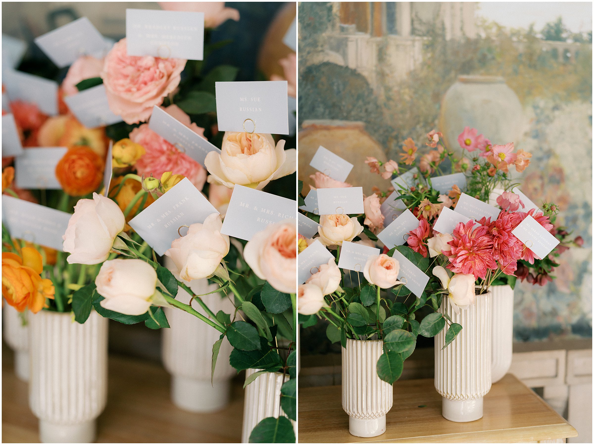 Wedding reception details for al fresco reception at Larz Anderson House in Washington DC