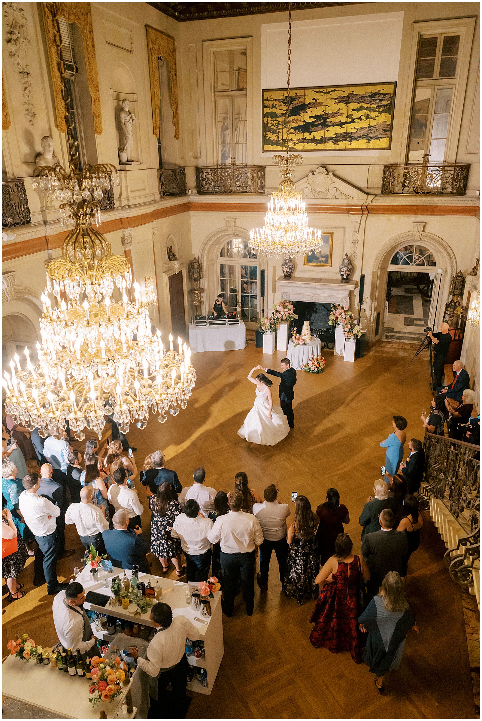 Wedding reception at Larz Anderson House in Washington DC