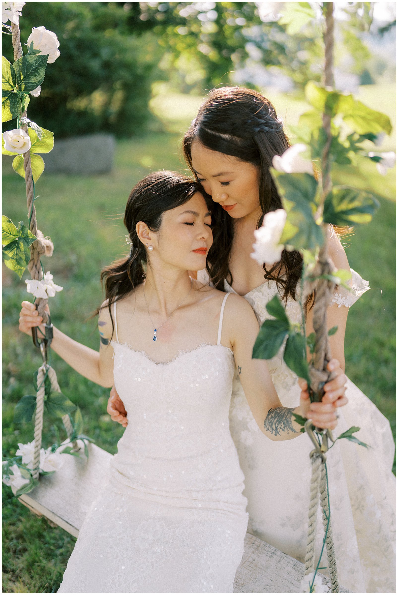 Same sex wedding at Raspberry Plain Manor in Leesburg, VA