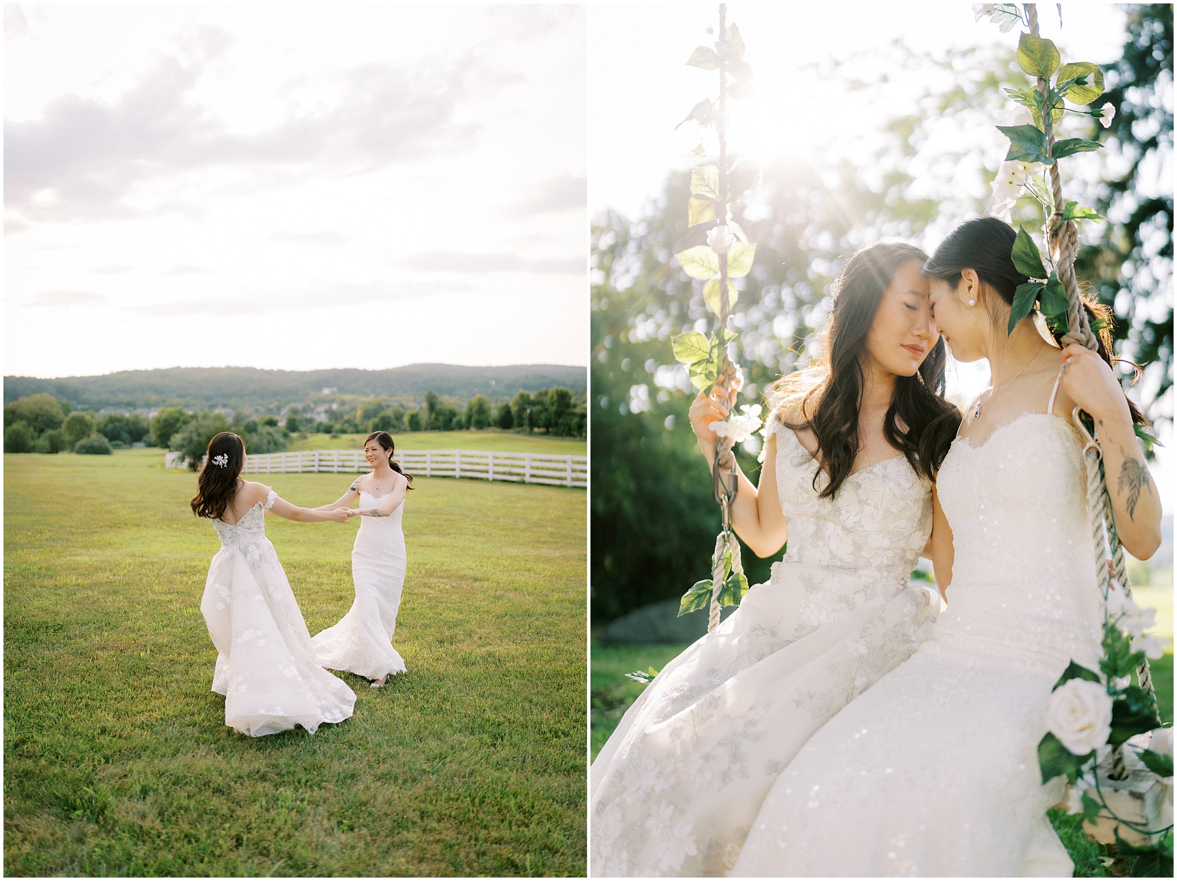 Same sex wedding at Raspberry Plain Manor in Leesburg, VA